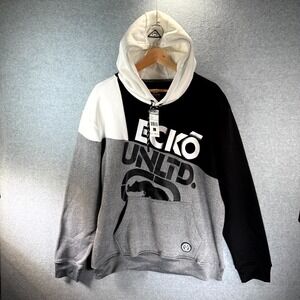 Ecko Unltd Fast and Furious Hoodie Men's Large Charcoal Heather Kangaroo Pockets